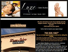 Tablet Screenshot of luxesalonstudios.com